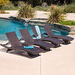 Lakeport Outdoor Adjustable Chaise Lounge Chair