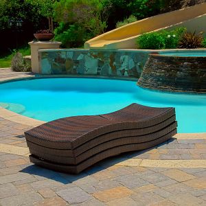 Lakeport Outdoor Adjustable Chaise Lounge Stacked