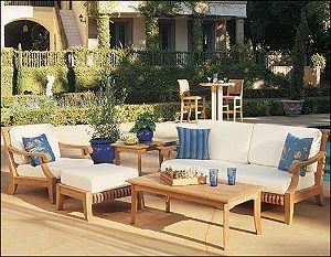 A Furniture Set made of Teak, a Durable Outdoor Furniture Material, by Wholesale Teak