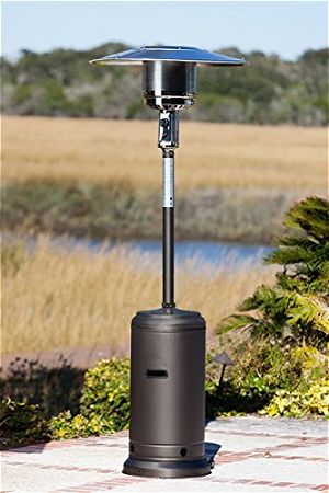 Best Gas Patio Heater Natural Propane Reviews Golden Flame Matte Mocha Patio Heater With Wheels Upc 60p