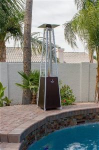 AZ Patio Heaters Pyramid Heater by the PoolAZ Patio Heaters Pyramid Heater by the Pool