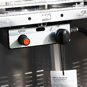 Belleze Stainless Pyramid Heater ControlsBelleze Stainless Pyramid Heater Controls