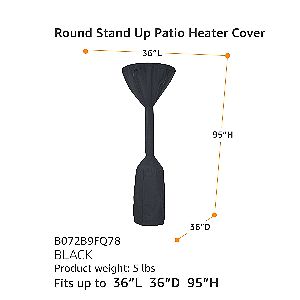 AmazonBasics Pole Heater Cover Dimensions