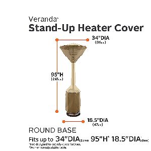 Veranda Pole Heater Cover Dimensions