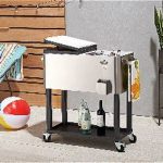 TRINITY TXK-0802 Stainless Steel Cooler with Shelf