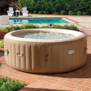 Intex Blow Up Hot Tub Bubbling Away