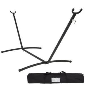 Best ChoiceProducts Space Saving Steel Hammock Stand 9’ Outdoor Patio Portable with Carrying Case