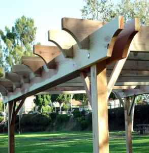 GardenCraft Redwood Pergola Detail