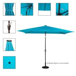 Sundale Rectangular Umbrella Details