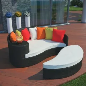 Resin Wicker Daybed by Lexmod