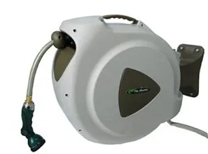 RL Flo-Master 65HR8 Retractable Hose Reel with 8 Spray Pattern Nozzle, 65-Foot