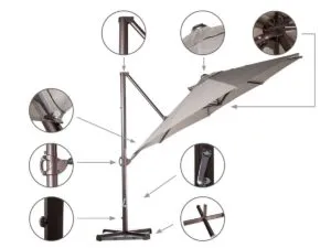 Abba Patio Overhang Umbrella