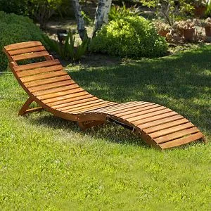 Lisbon Outdoor Folding Chaise Lounge Chair (Set of 2)