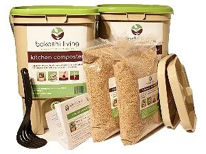 Bokashi Living Bokashi Bucket Kit, our favorite Starter Kit