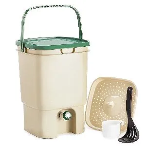Chef’s Star 5 Gallon Air Tight Indoor Bokashi Bucket Kitchen Compost Kit