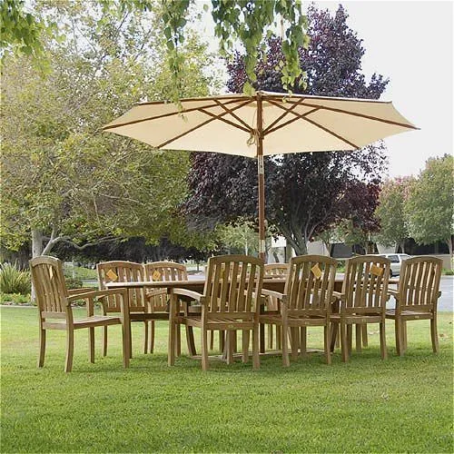 Bayview Patio 11Pc Teak Dining Set