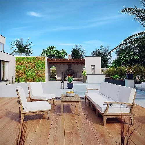 Modway Marina Teak Collection
