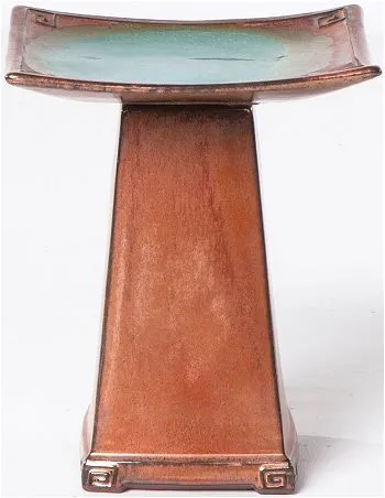 Alfresco Home Zen Ceramic Bird Bath