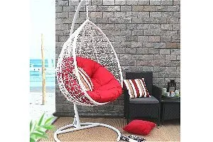 Baner Garden X35 Oval Egg Hanging Patio Lounge Chair