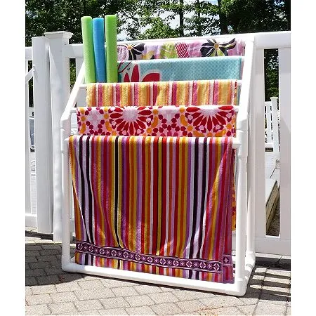 TowelMaid 5 Bar Freestanding Outdoor Spa Towel Rack