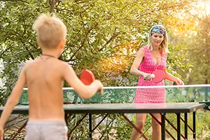 outdoor ping pong table
