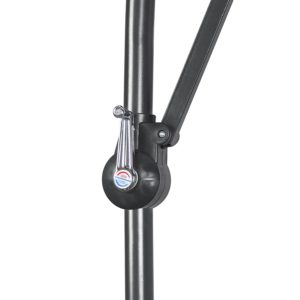 BestChoiceProducts Offset Umbrella Crank Mechanism