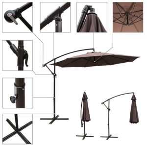 Cobana Cantilever Umbrella With Close-Ups