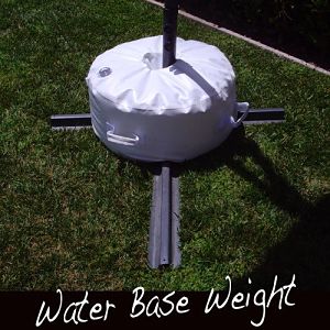 Closeup of Offset Umbrella Base Stand Weight