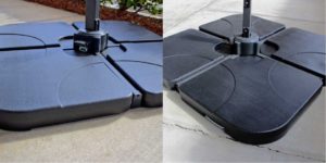 Coolaroo Cantilever Umbrella Base Weight Detail