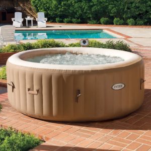Intex Blow Up Hot Tub Bubbling Away