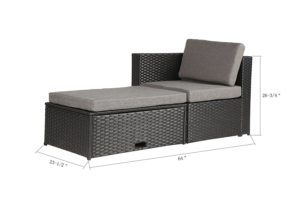Baner Garden Corner + Ottoman