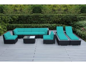 Best Luxury Outdoor Furniture Sets Modern Wicker Patio Genuine Ohana Outdoor Sectional Sofa And Chaise Lounge Set 9 Pc With Free