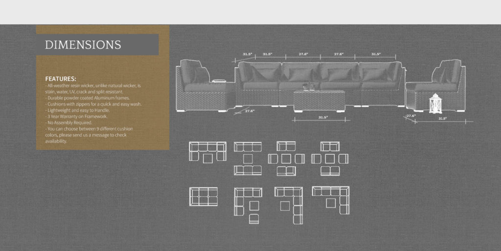 Modenzi 7G Dimensions