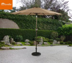 Ulax Furniture 9 Ft Outdoor Umbrella Patio Market Umbrella