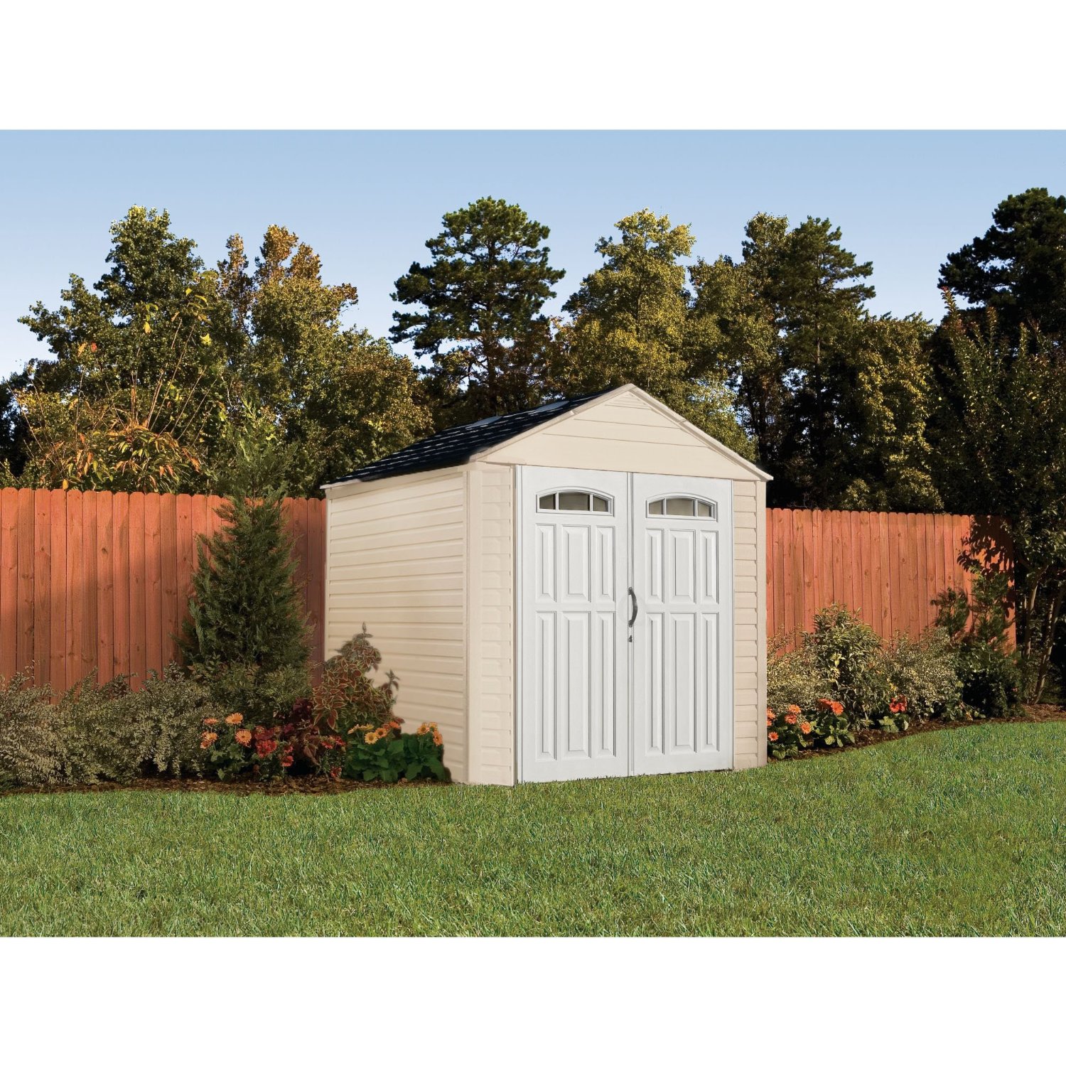 rubbermaid roughneck gable storage shed. excellent