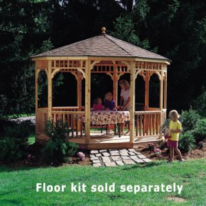 Handy Home Products San Marino Tight Knot Cedar Gazebo, 10-Feet
