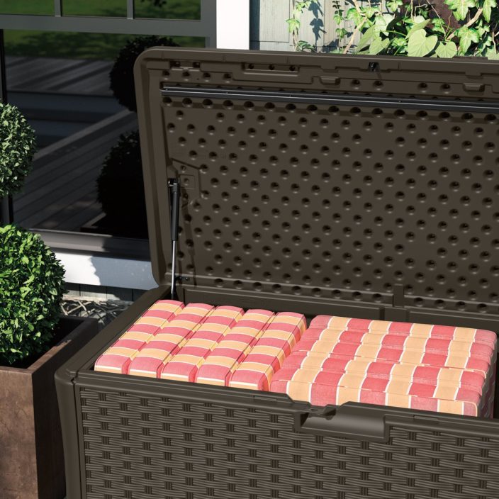 Suncast 134 Gallon Deck Box Review and Information OutsideModern