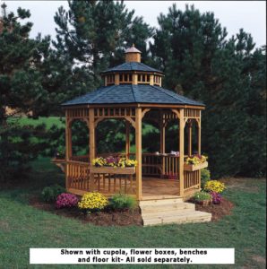 Wooden Gazebo Kits are the Perfect Outdoor Rooms