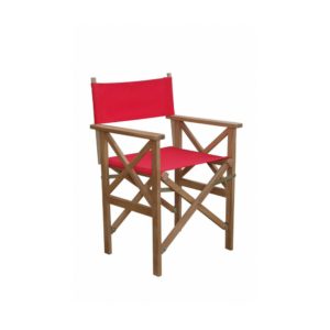 Anderson Teak Patio Lawn Garden Furniture Director Folding Armchair w Canvas