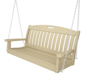 POLYWOOD NS48SA Nautical 48 Inch Swing, Sand