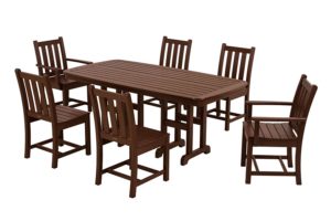 POLYWOOD PWS133-1-MA Traditional Garden 7-Piece Dining Set
