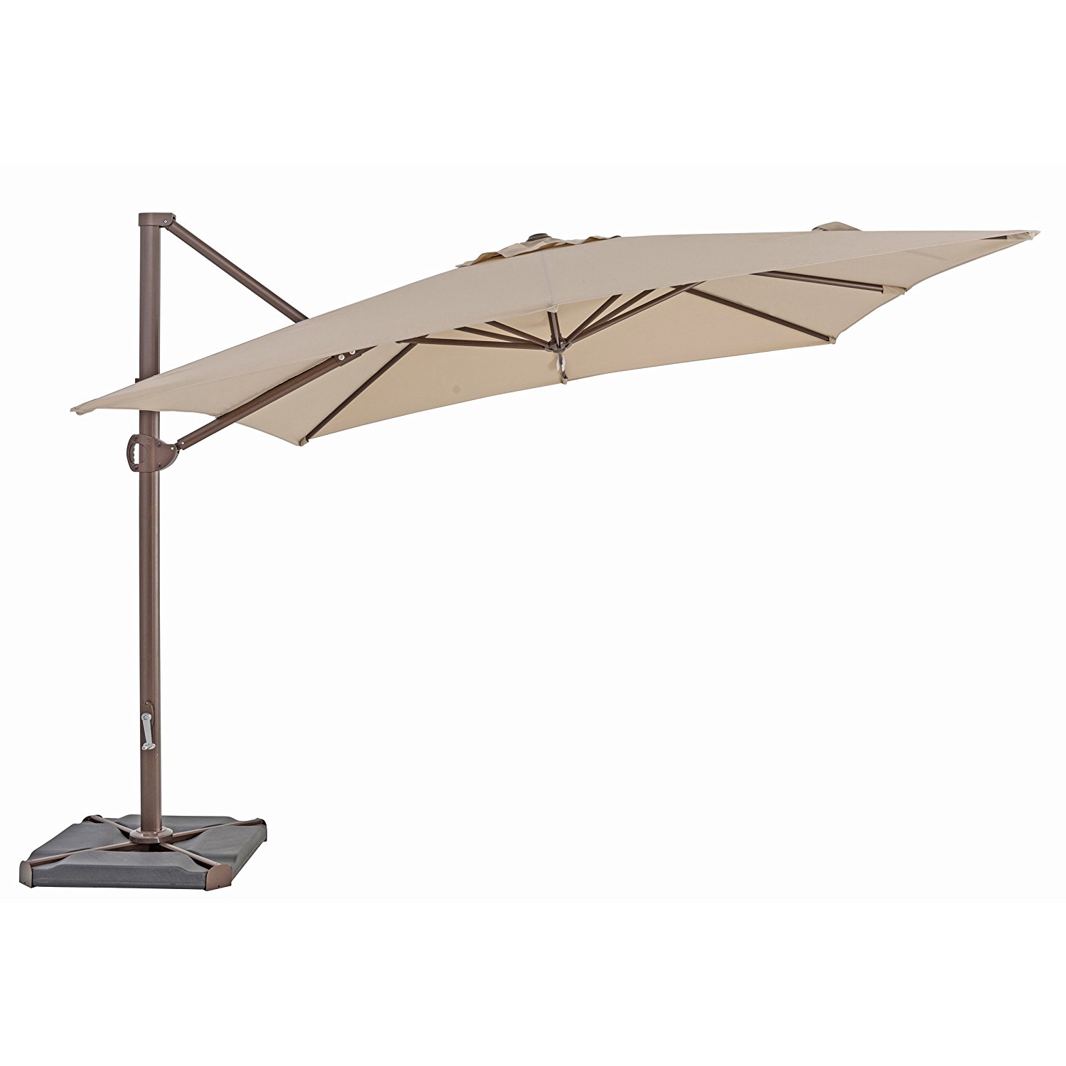 TrueShade Plus 10 x 10 Cantilever Square Umbrella Antique Beige