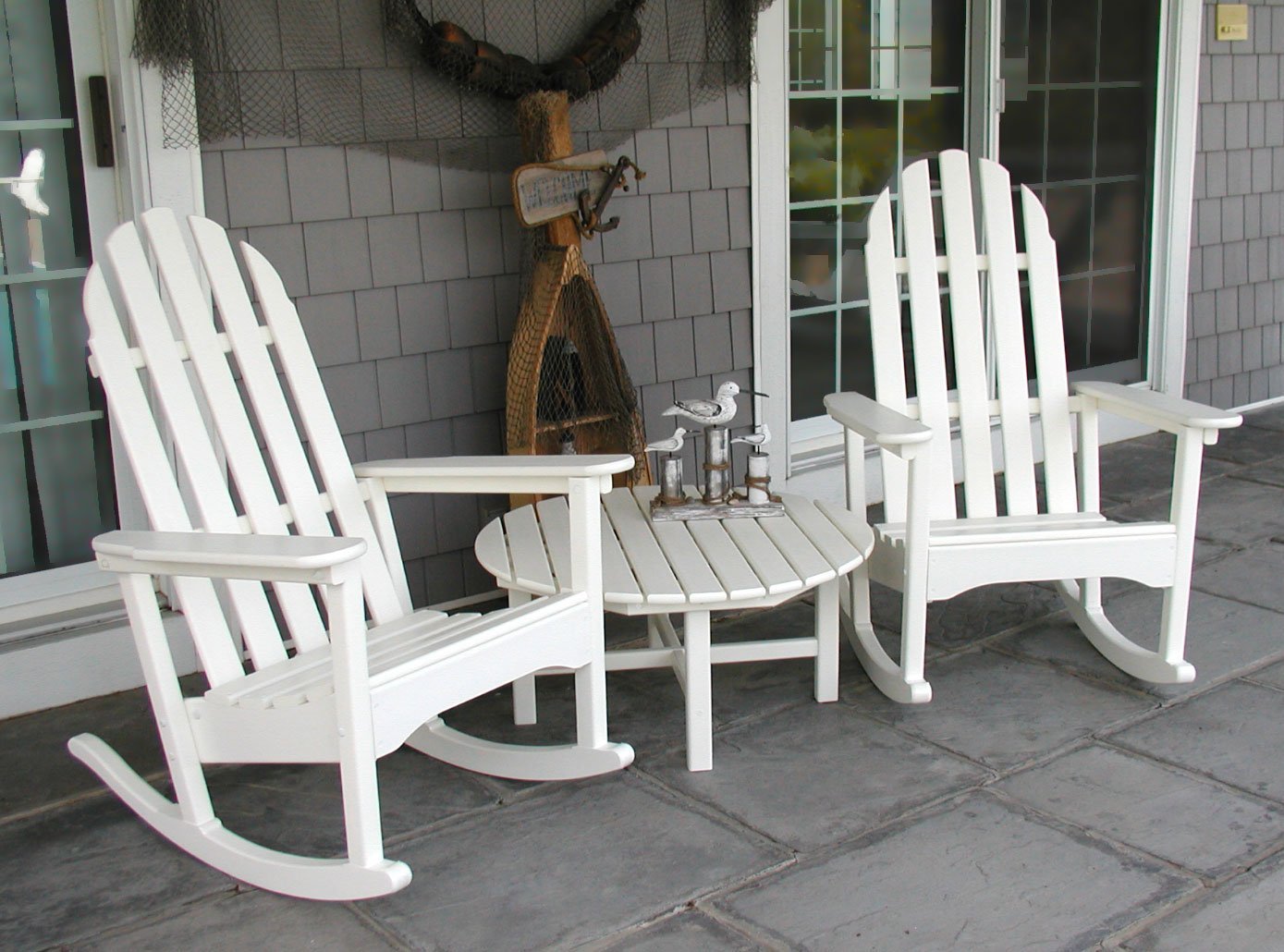 Polywood Classic Adirondack Rocking Chair Pair 