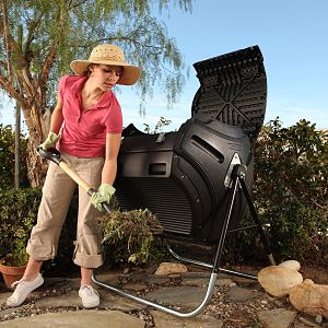 Lifetime 60058 Compost Tumbler, Single Chamber