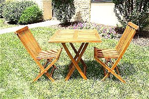 Ala Teak 3 Piece Patio Set