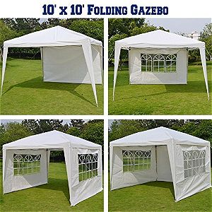 BenefitUSA 10x10 Folding Gazebo Side Configurations
