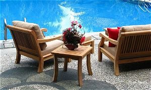 Giva Collection Arm Chair, Side Table, and Sofa