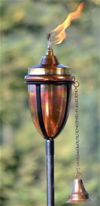 H Potter Copper Garden Torch