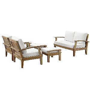 Modway Marina 5 Piece, Best of the Teak Patio Sofa Sets