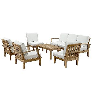 Modway Marina Teak 8 Piece Set